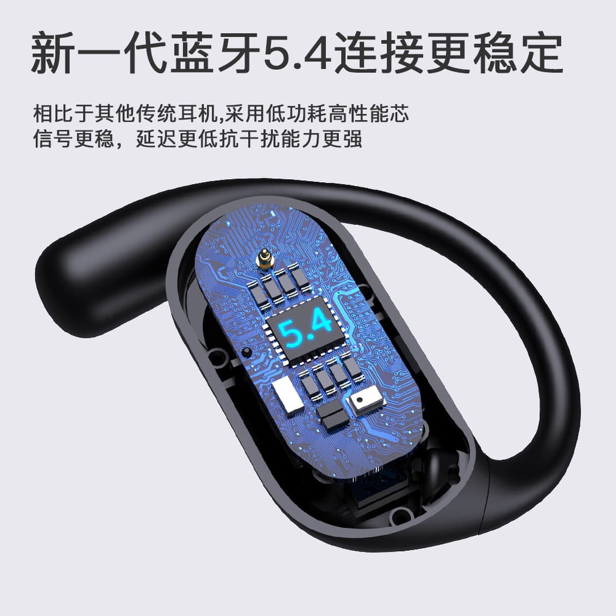Новые наушники AI Smart Translator OWS висячие уши беспроводные наушники Bluetooth сенсорный цветной экран не в ушах