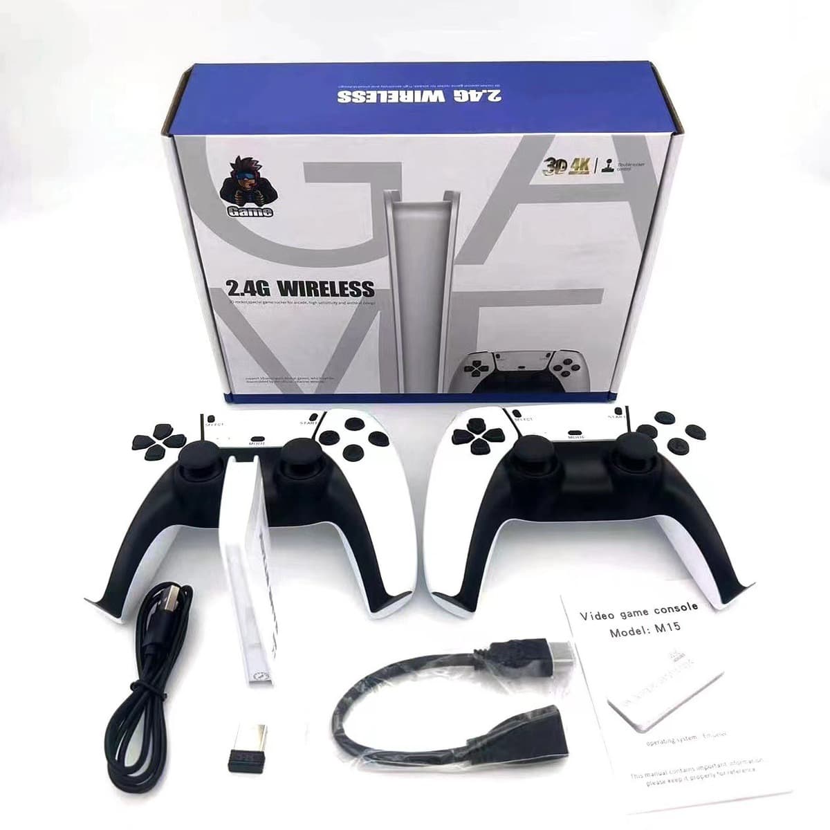 Игровая консоль M15, популярная модель M8PRO, с HDMI, высококачественным изображением, версия RK, для двух игроков,...