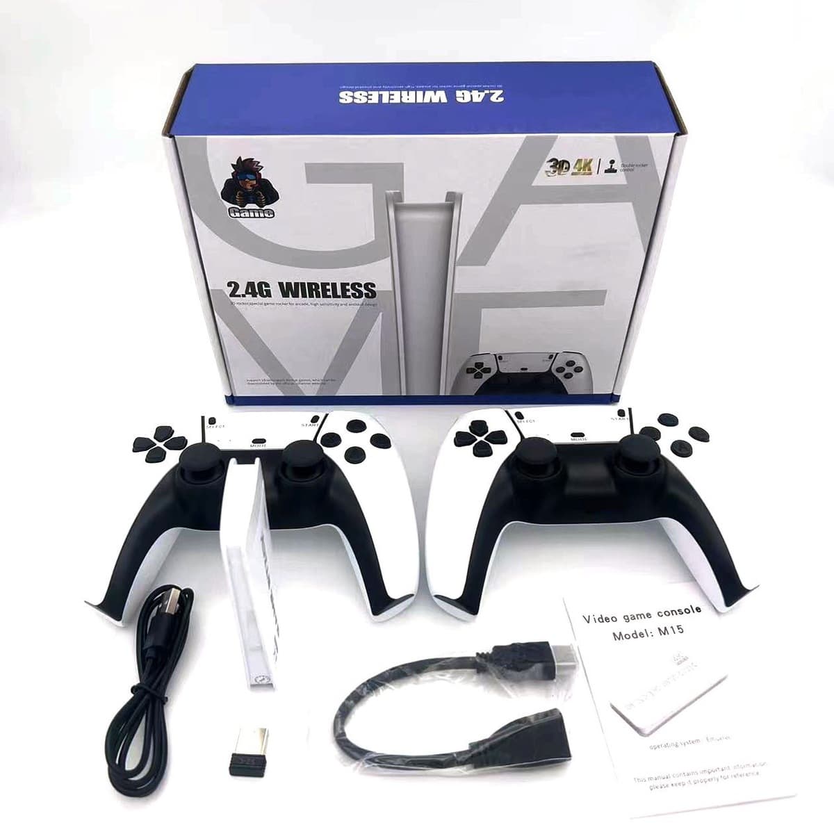 Игровая консоль M15, популярная модель M8PRO, с HDMI, высококачественным изображением, версия RK, для двух игроков,...