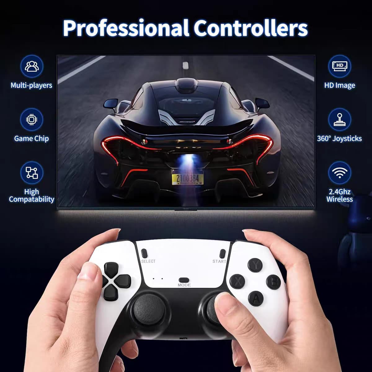 M15 Home PSP Мини-домашний телевизор Игровая приставка беспроводная U-Po 2.4G HD 4KHDMI Домашняя приставка