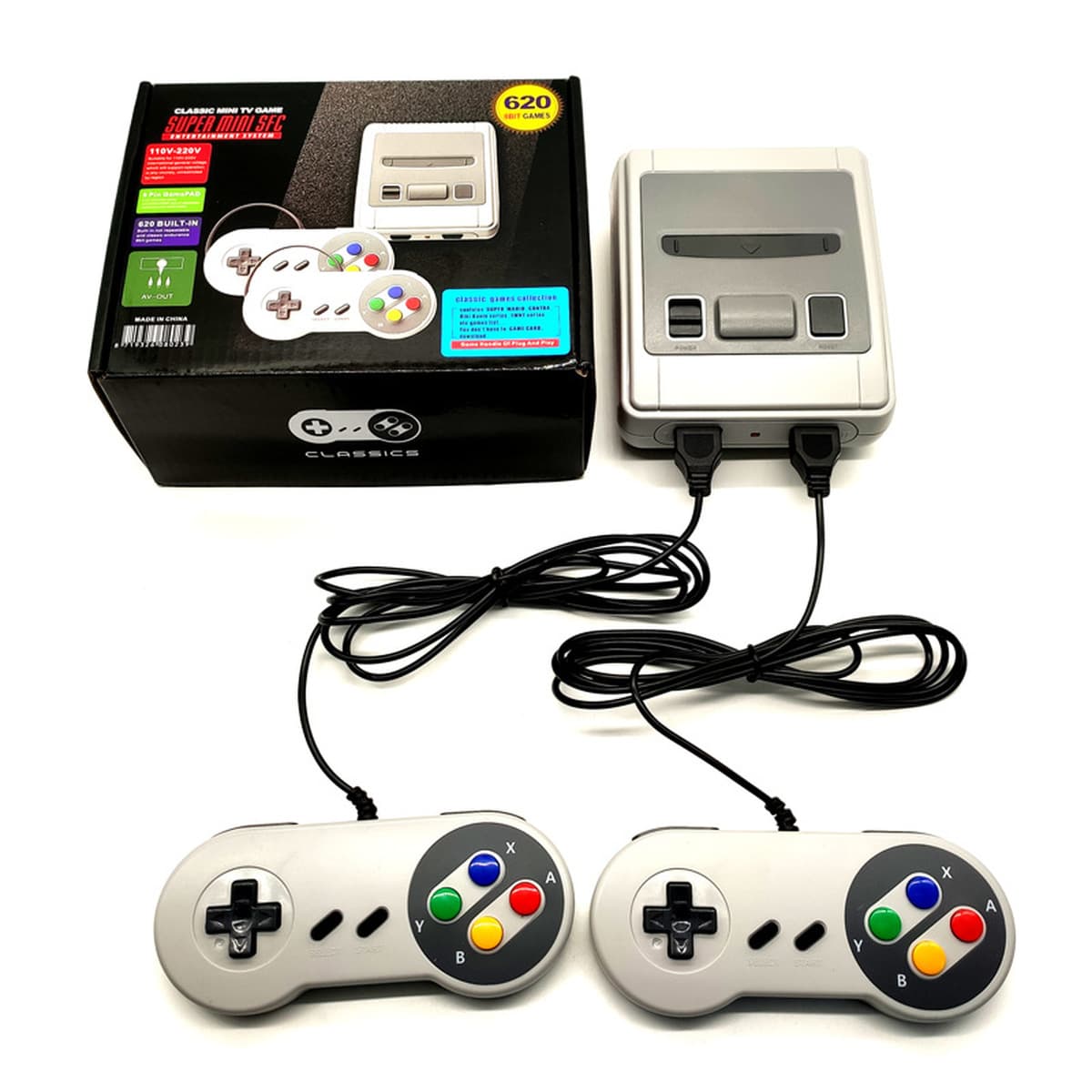 Заводская трансграничная игровая машина SFC620 AV SNES Версия для США Мини-ТВ-игровой автомат красно-белый FC Puqing
