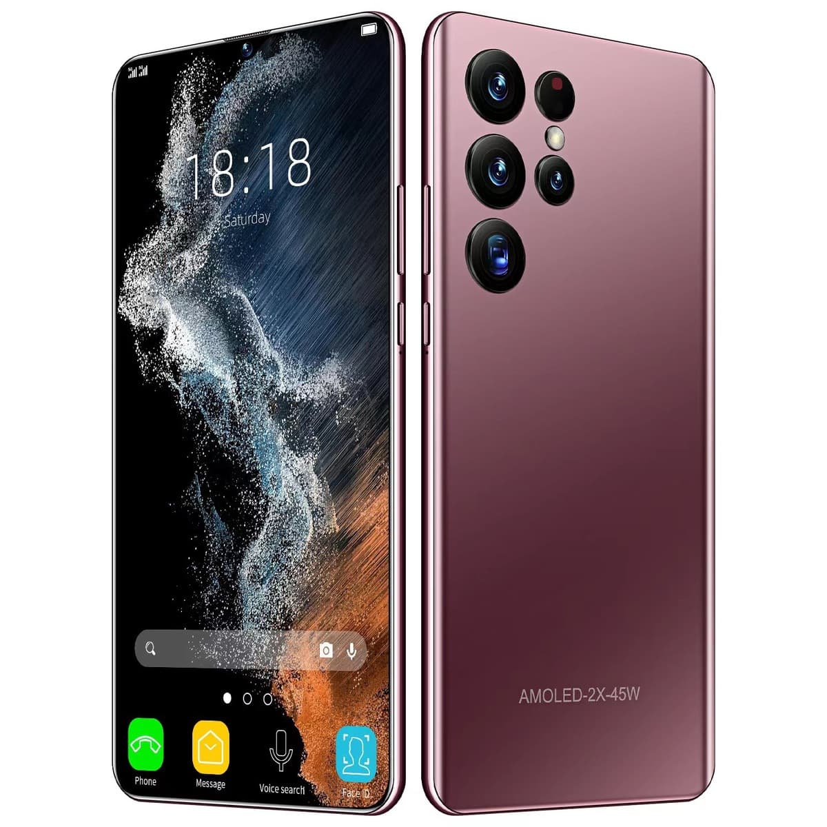 Кросс-граничная продажа мобильных телефонов S22Ultra Android с высококачественным 5,5-дюймовым большим экраном. Оптовая...