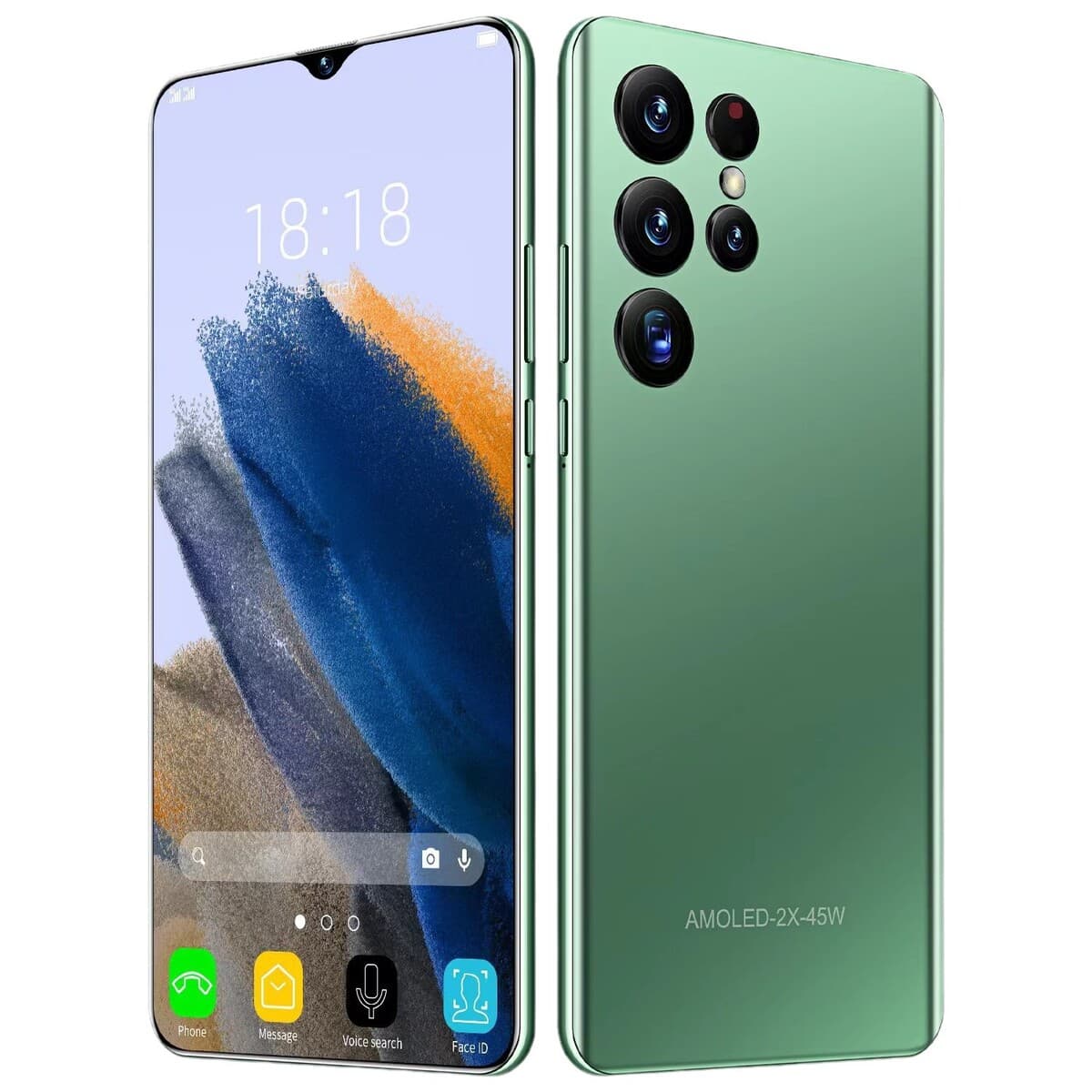 Кросс-граничная продажа мобильных телефонов S22Ultra Android с высококачественным 5,5-дюймовым большим экраном. Оптовая...