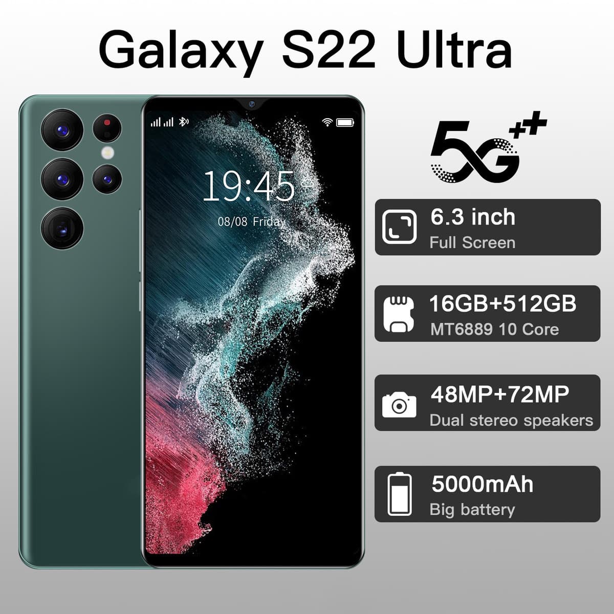 S22 Ultra мобильный телефон трансграничный исключительно для смартфонов внешней торговли оптом wish креветки кожи lazada...