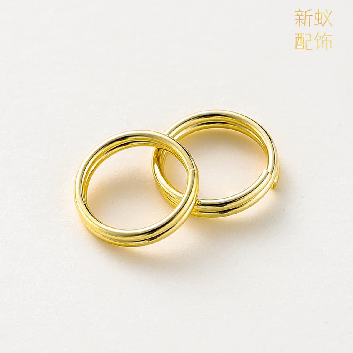 Двойное кольцо 14k18k медное покрытие цвет сохраняет настоящее золото DIY ювелирные аксессуары соединительное Открытое...
