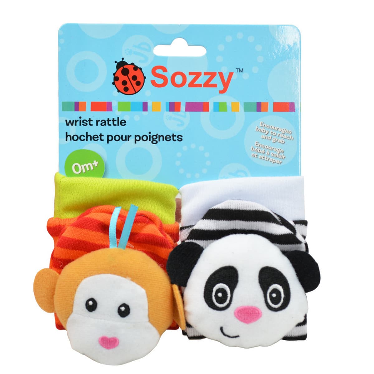 Игрушка-погремушка для младенцев Sozzy Donkey, набор носочков-погремушек для новорожденных, развивающая игрушка с шуршащим...