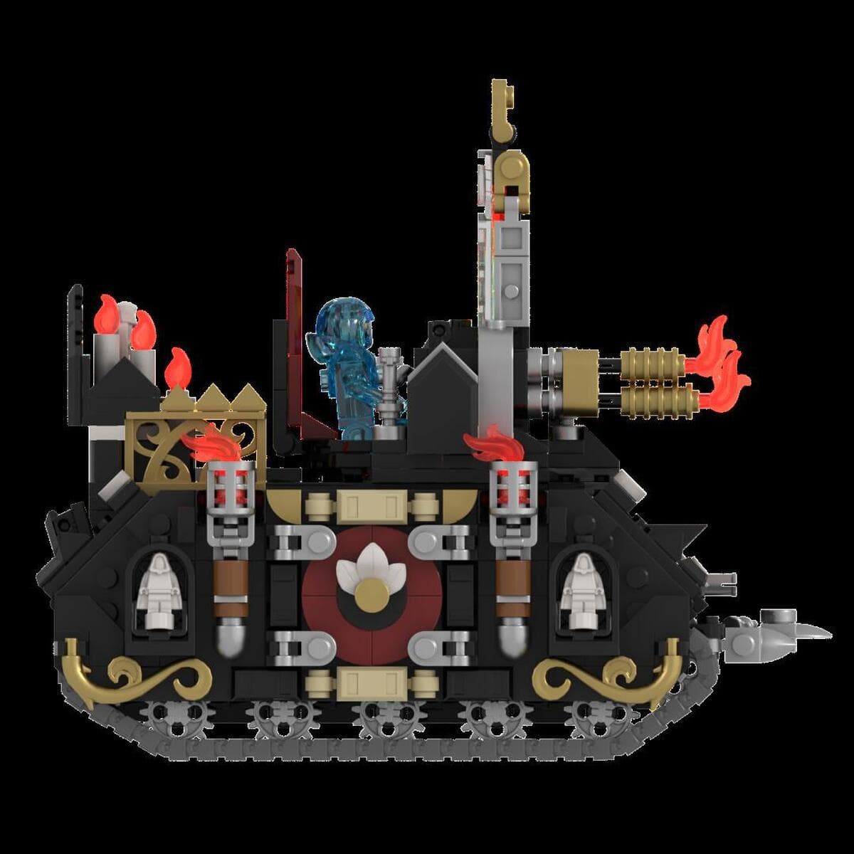 Высокие кирпичные детали moc Warhammer 40k, автомобиль Sacrifice, бронетранспортер, штурмовая бутилированная вода, детские...