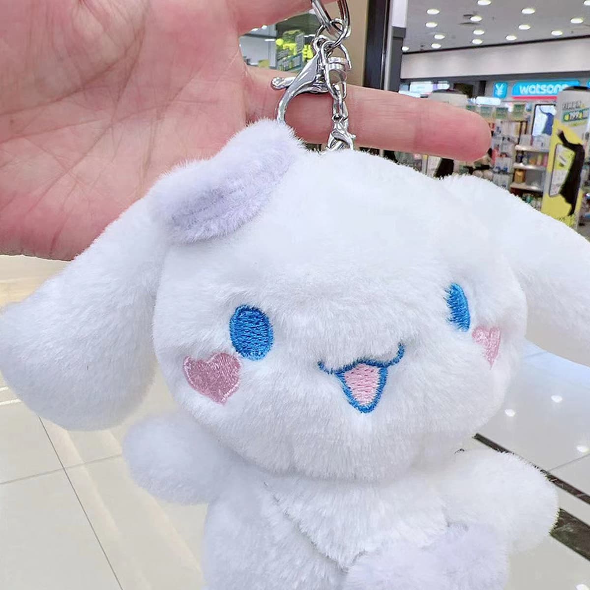 Брелок-подвеска плюшевая игрушка TikTok Big Ears Series: Пудинг-дог, Куроми, Розовый кролик, Собака с корицей в форме сердца