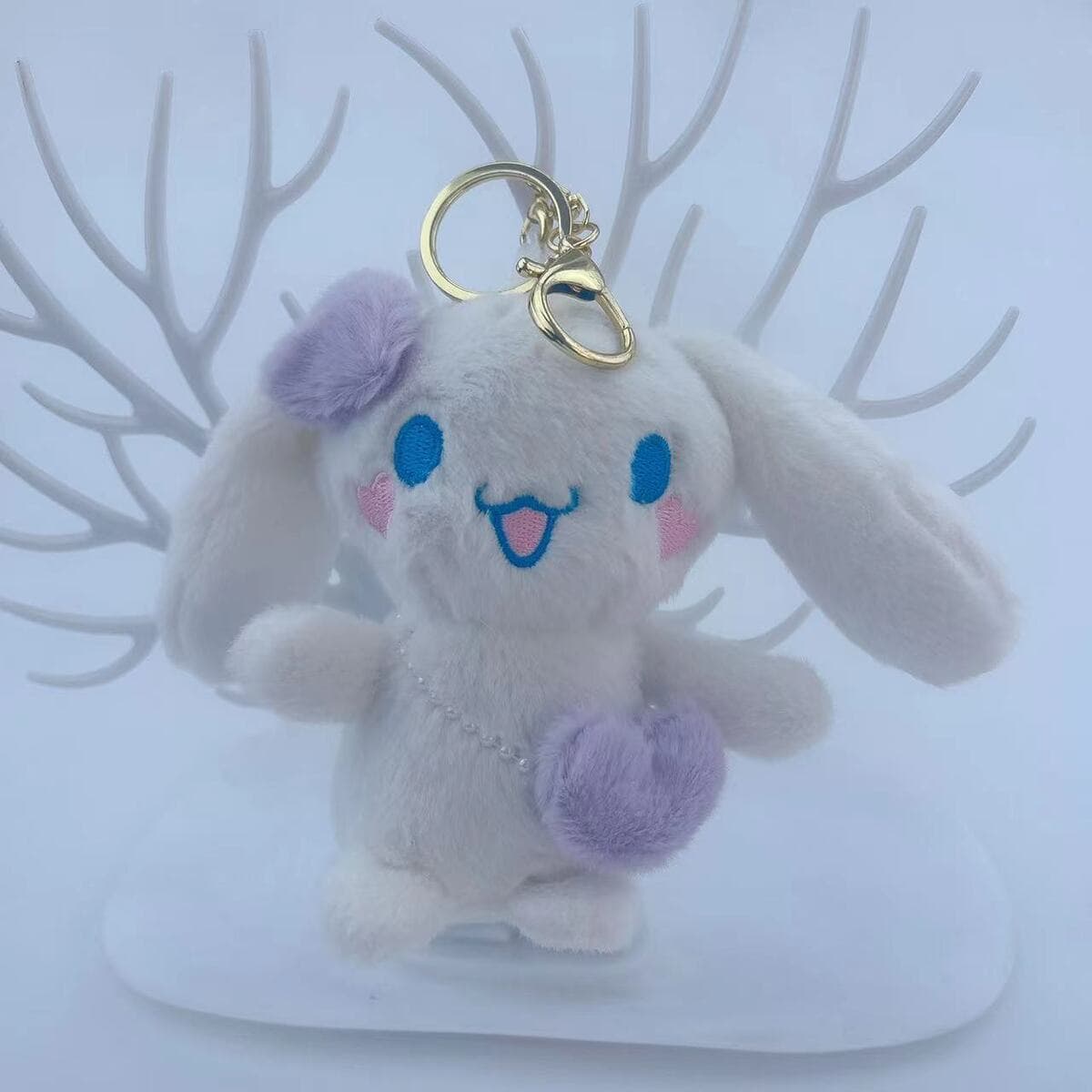 Брелок-подвеска плюшевая игрушка TikTok Big Ears Series: Пудинг-дог, Куроми, Розовый кролик, Собака с корицей в форме сердца