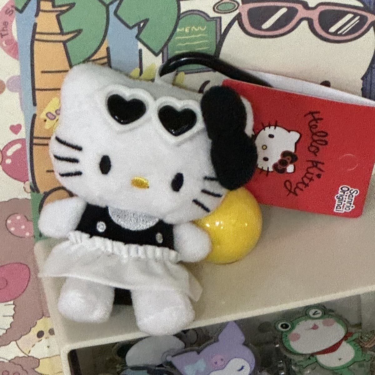 Любовь hellokitty кукла брелок подвеска подарочная сумка плюшевая милая кукла подвеска милая