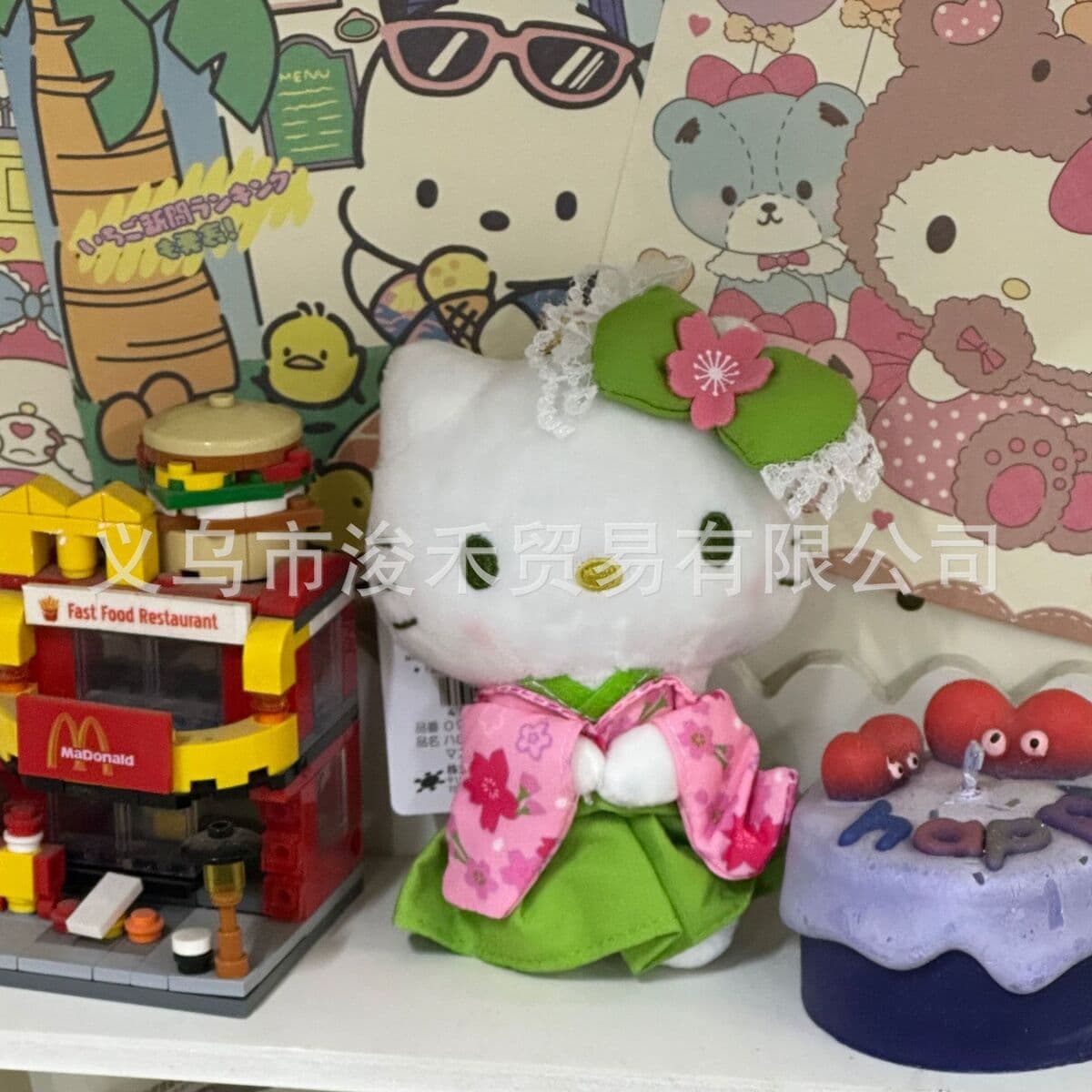 Любовь hellokitty кукла брелок подвеска подарочная сумка плюшевая милая кукла подвеска милая