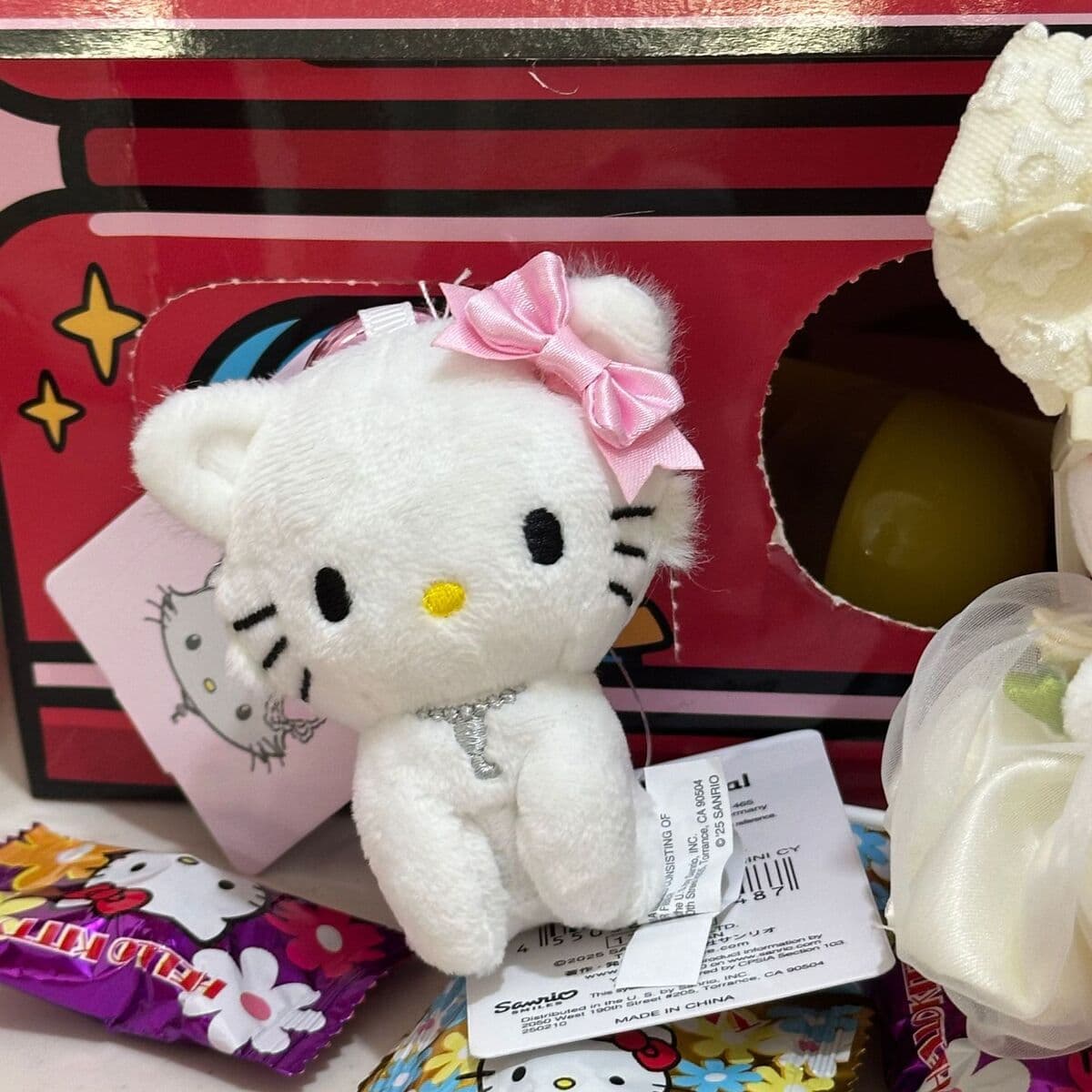 Любовь hellokitty кукла брелок подвеска подарочная сумка плюшевая милая кукла подвеска милая