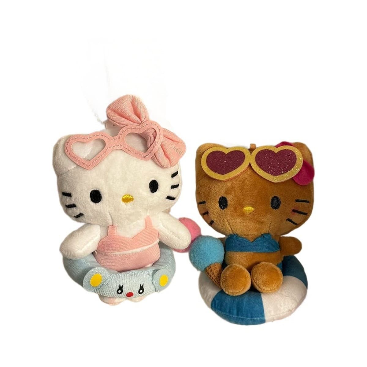 Милый мультфильм гавайский плавательный круг Kitty плюшевые куклы подвеска Ktcat школьная сумка подвеска брелок подарок