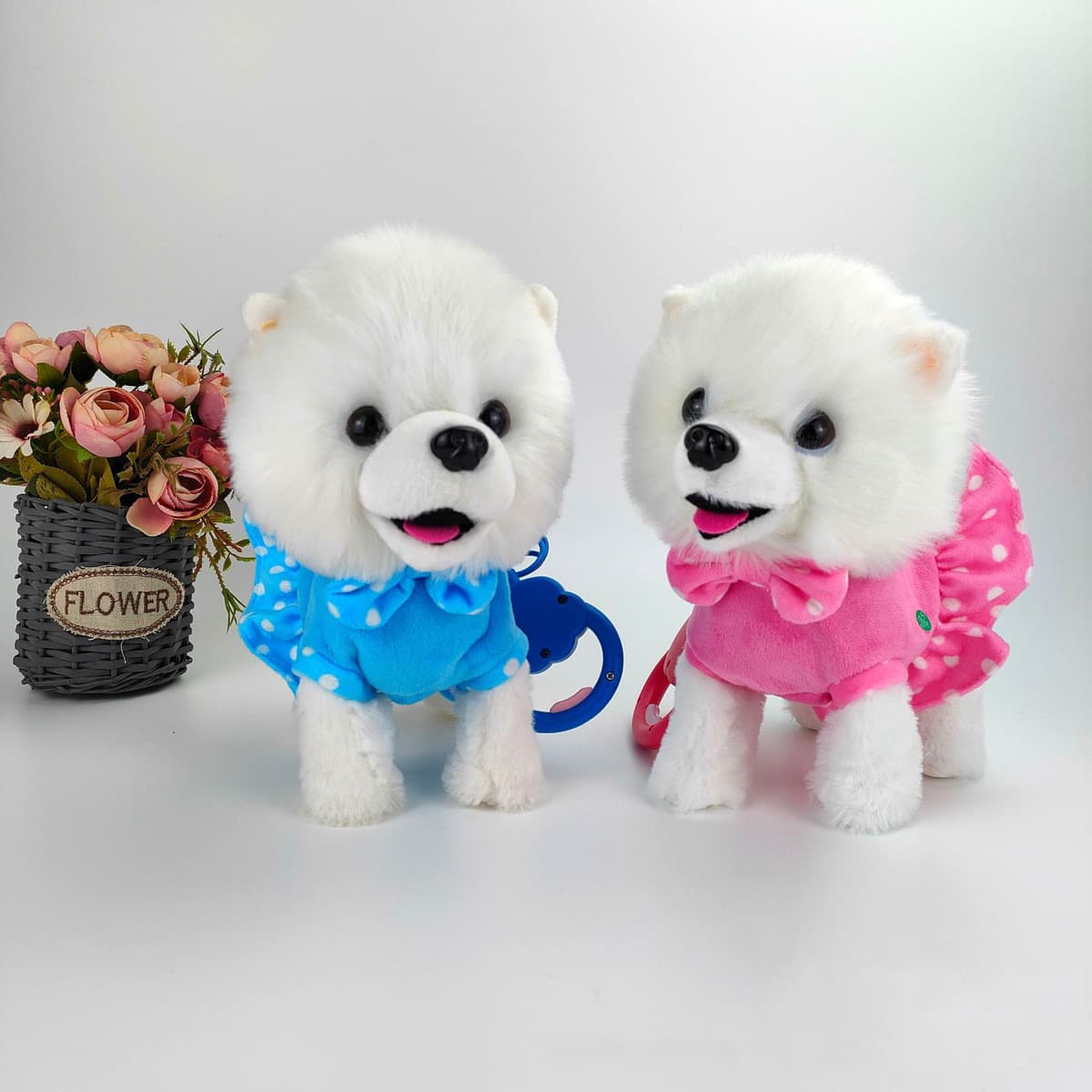Трансграничное моделирование электрическая игрушка собака Детская милая плюшевая домашняя игрушка с дистанционным...