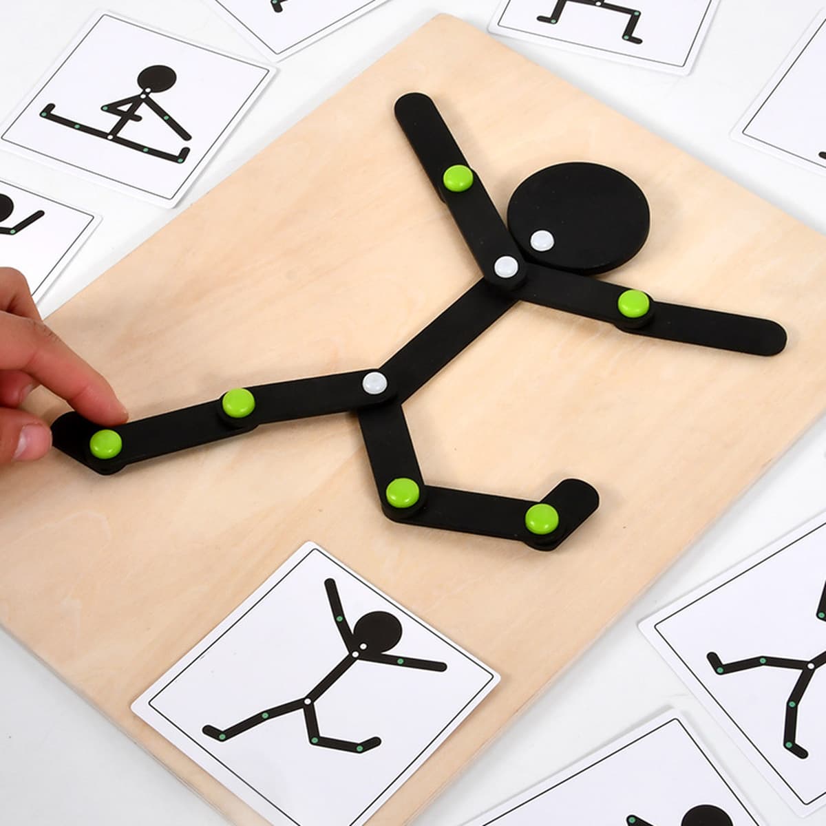 Детские головоломки Игры Stickman Раннее образование Деревянные игрушки Детский сад Учебные пособия для маленьких и средних...