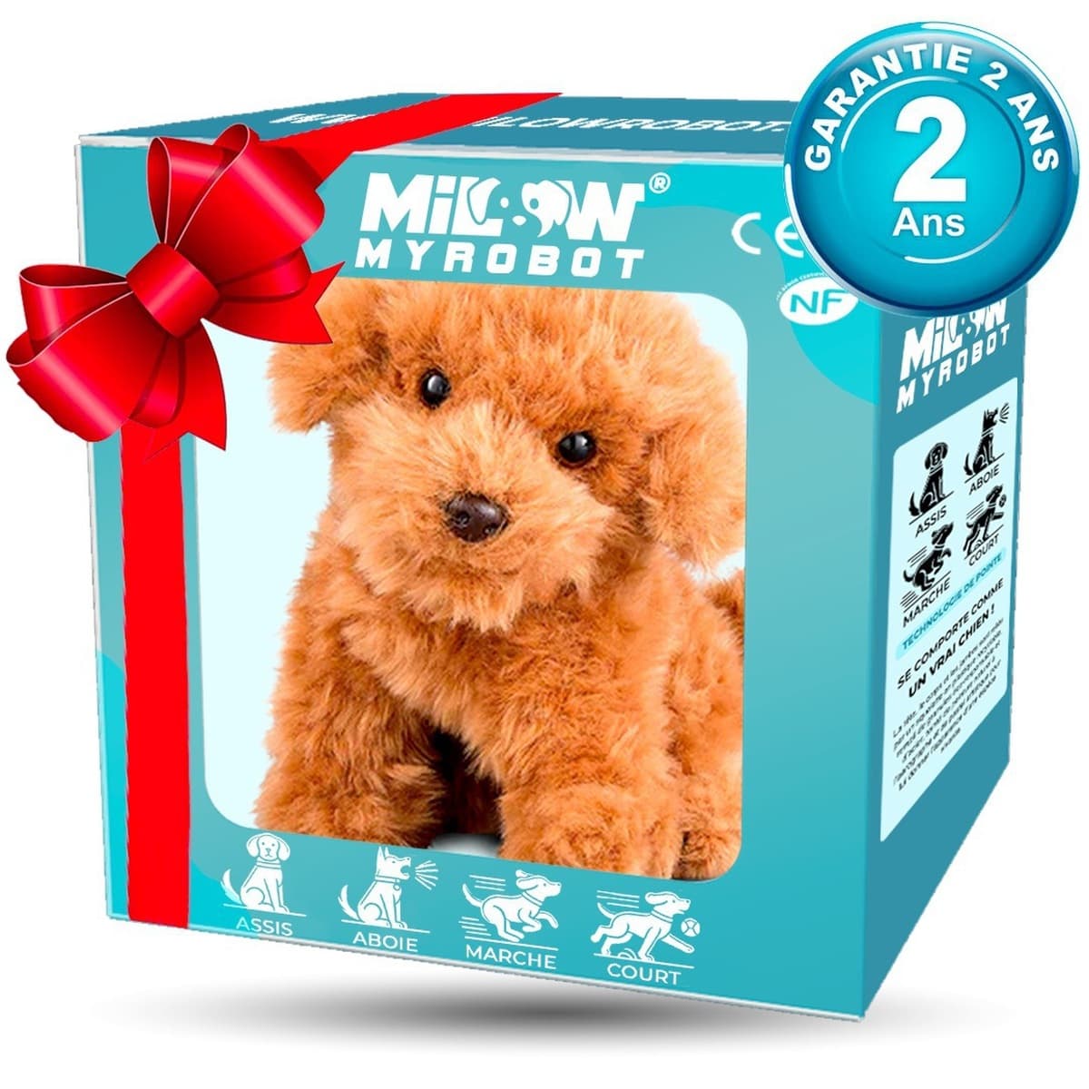 Трансграничные горячие продажи My Realistic Robot Puppy Мой робот-собака короткая плюшевая кукла