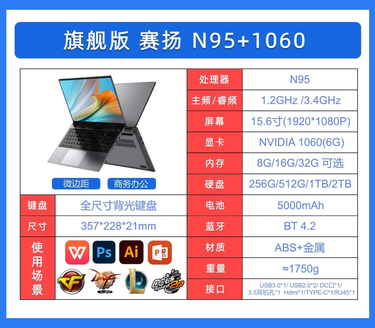 Ноутбук 15.6inch Core 13-го поколения i7, тонкий и легкий игровой ноутбук с независимой графикой, бизнес-ноутбук i9 для офиса