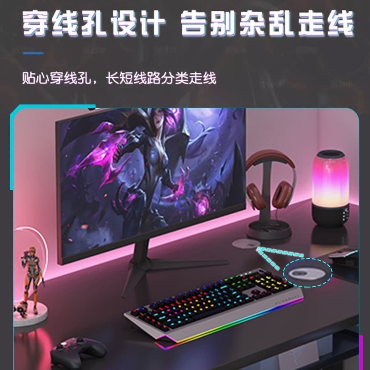 Esports стол Домашний настольный компьютерный стол с подставкой офисный стол стул простой письменный стол для спальни...