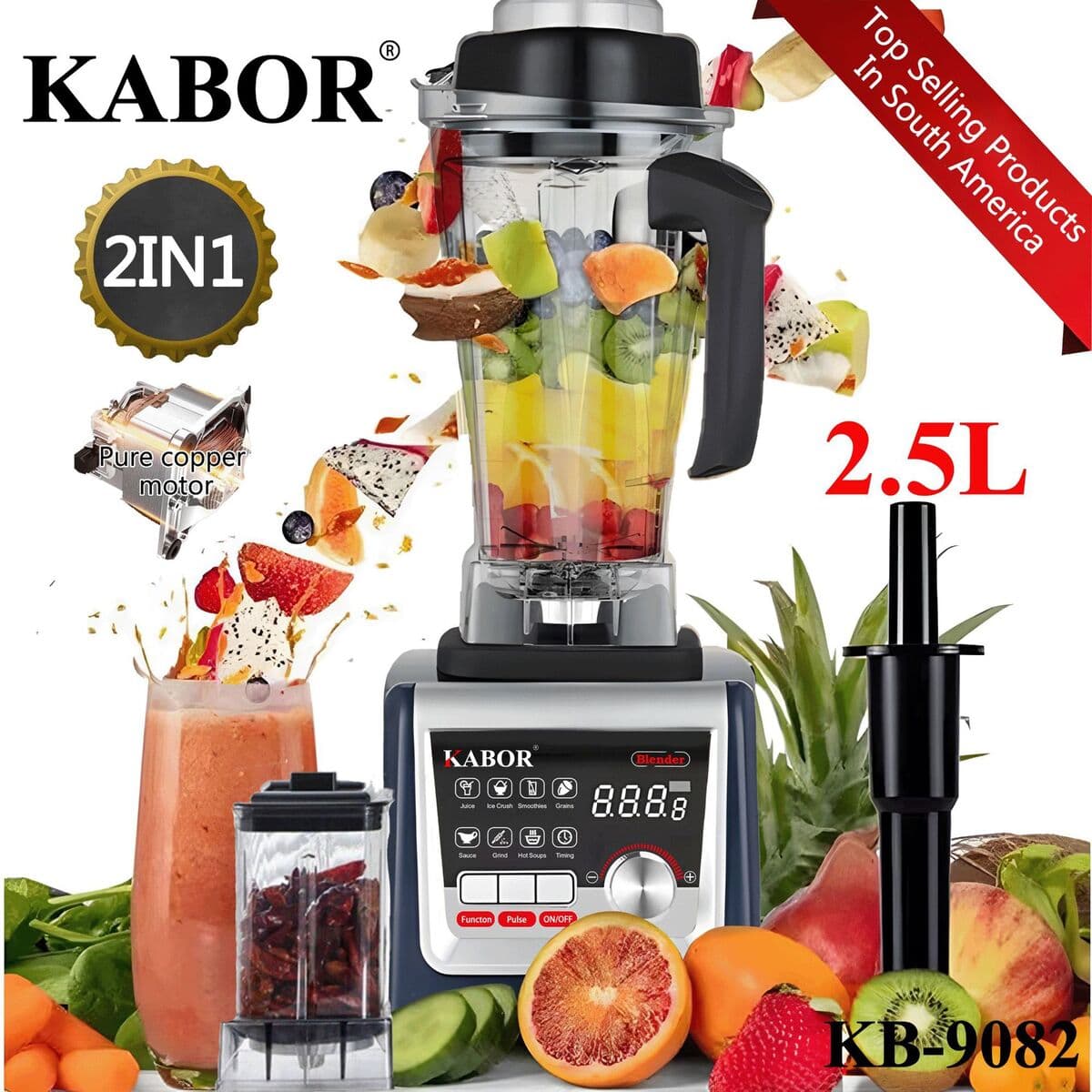 Многофункциональный коммерческий блендер KABOR blende9535 с двигателем из чистой меди