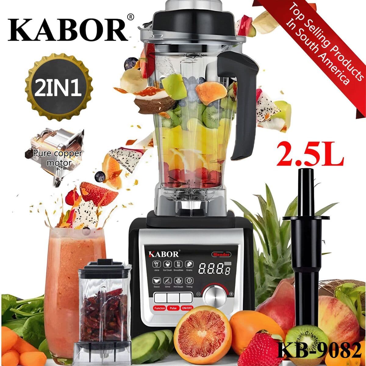 Многофункциональный коммерческий блендер KABOR blende9535 с двигателем из чистой меди