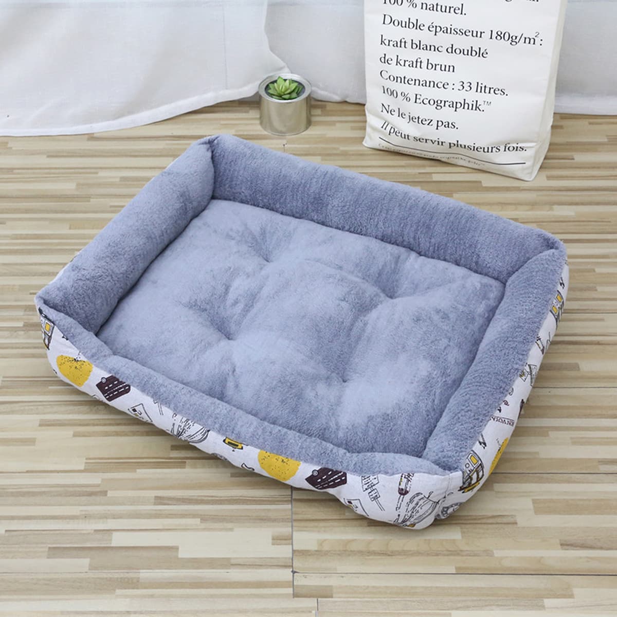 Товары для домашних животных оптом очень большое теплое гнездо Arctic Velvet прямоугольное гнездо для кошек Универсальное...