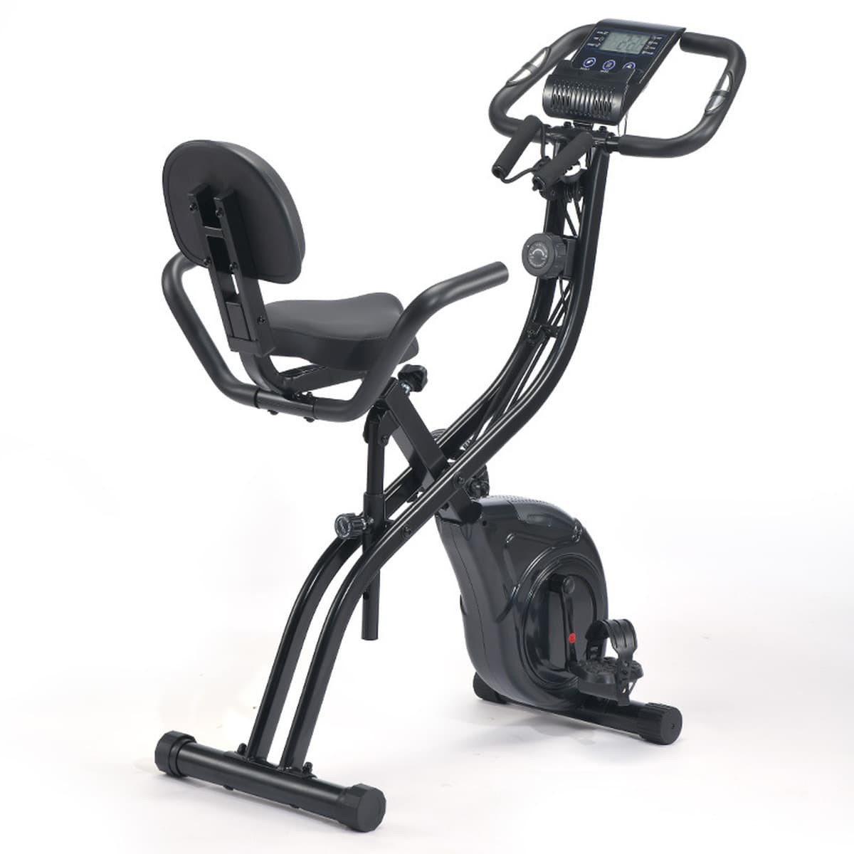 X-bike фитнес-велосипед бытовой с магнитным управлением, бесшумный складной с ЖК-дисплеем сердечного ритма, высокая спинка,...