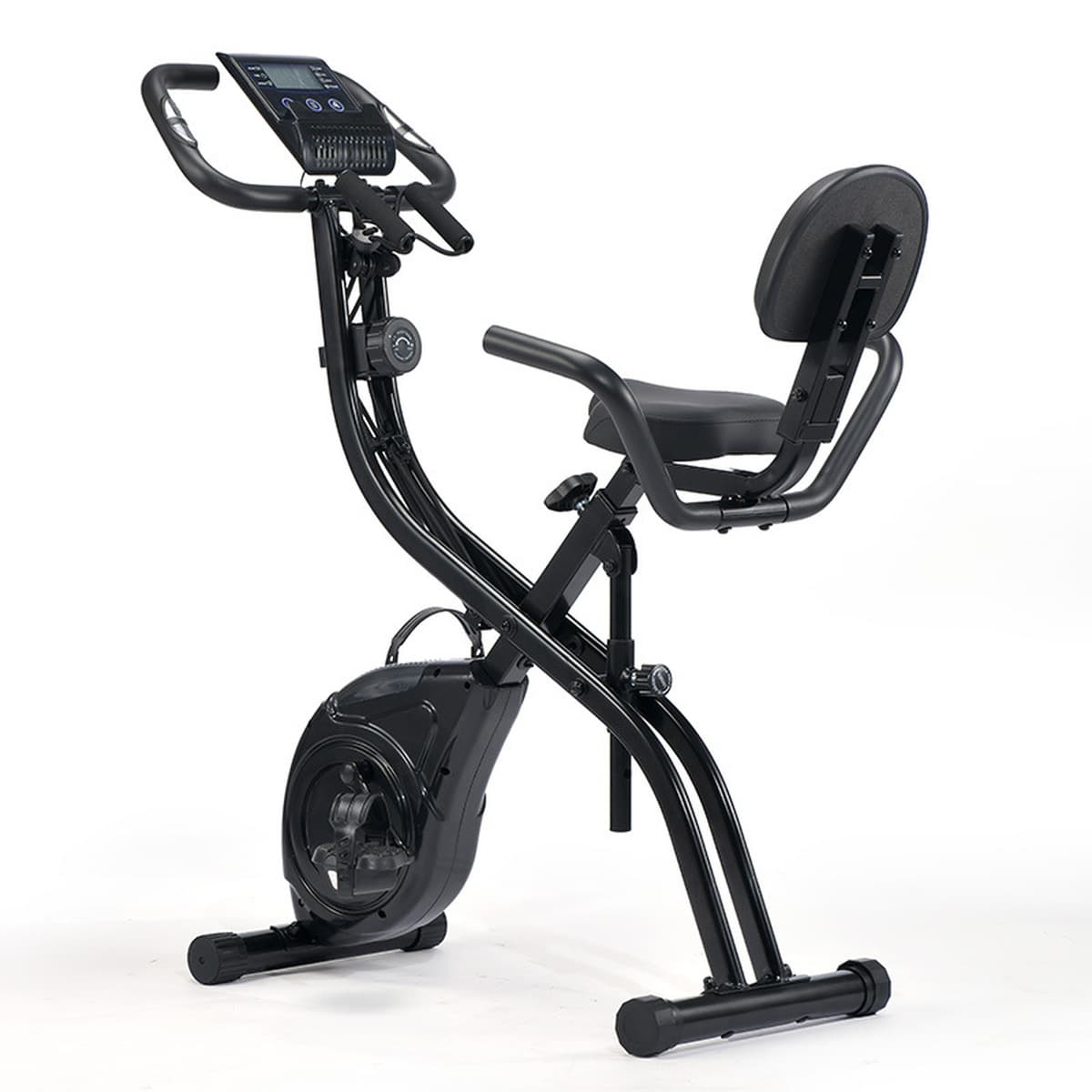 X-bike фитнес-велосипед бытовой с магнитным управлением, бесшумный складной с ЖК-дисплеем сердечного ритма, высокая спинка,...