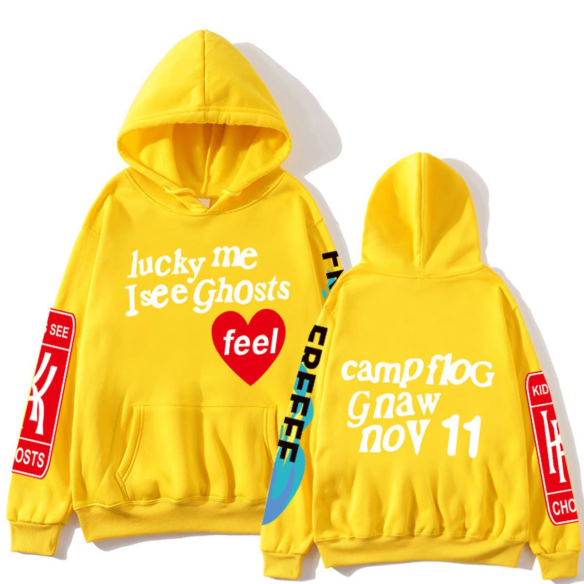 KANYE WEST Альбом KIDS SEE GHOSTS FREEEE HOODIE Горячие толстовки