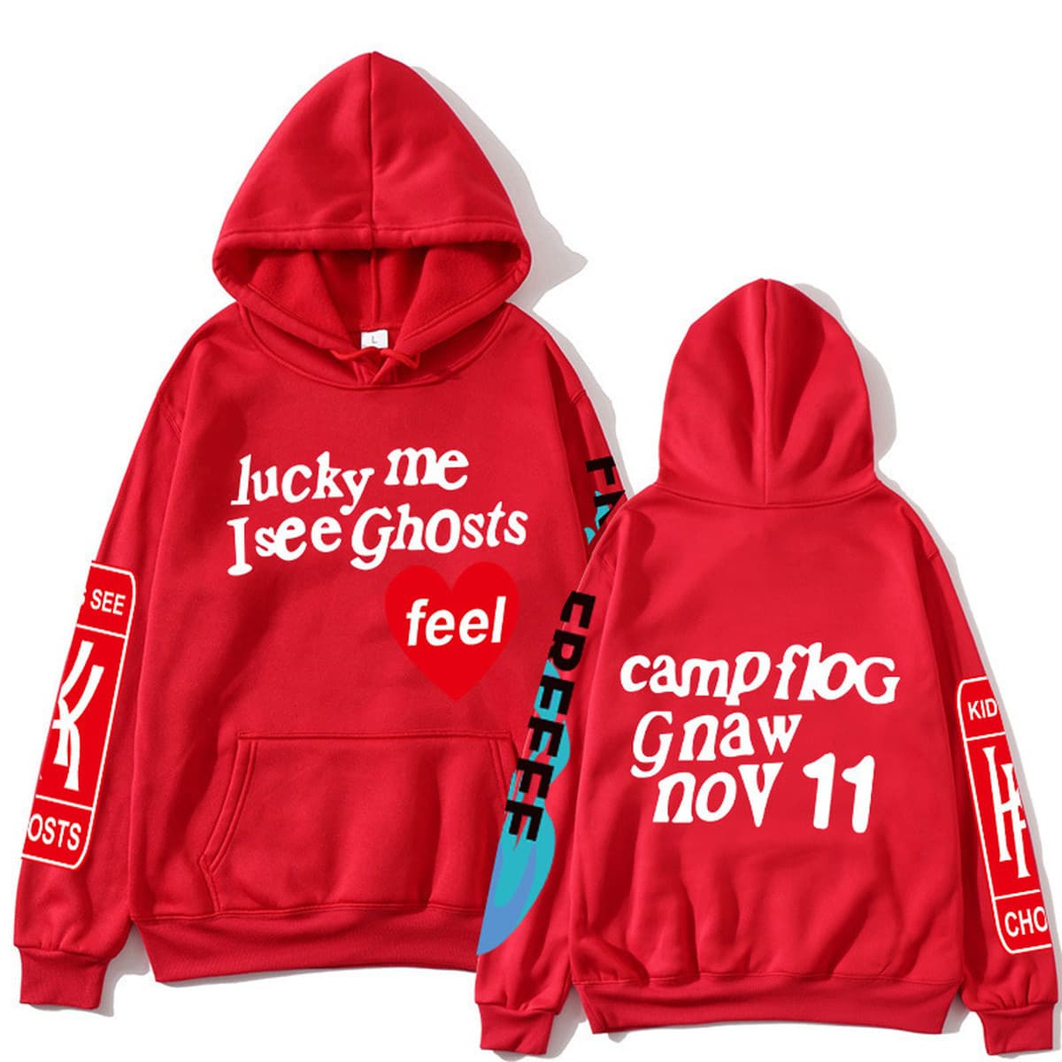 KANYE WEST Альбом KIDS SEE GHOSTS FREEEE HOODIE Горячие толстовки