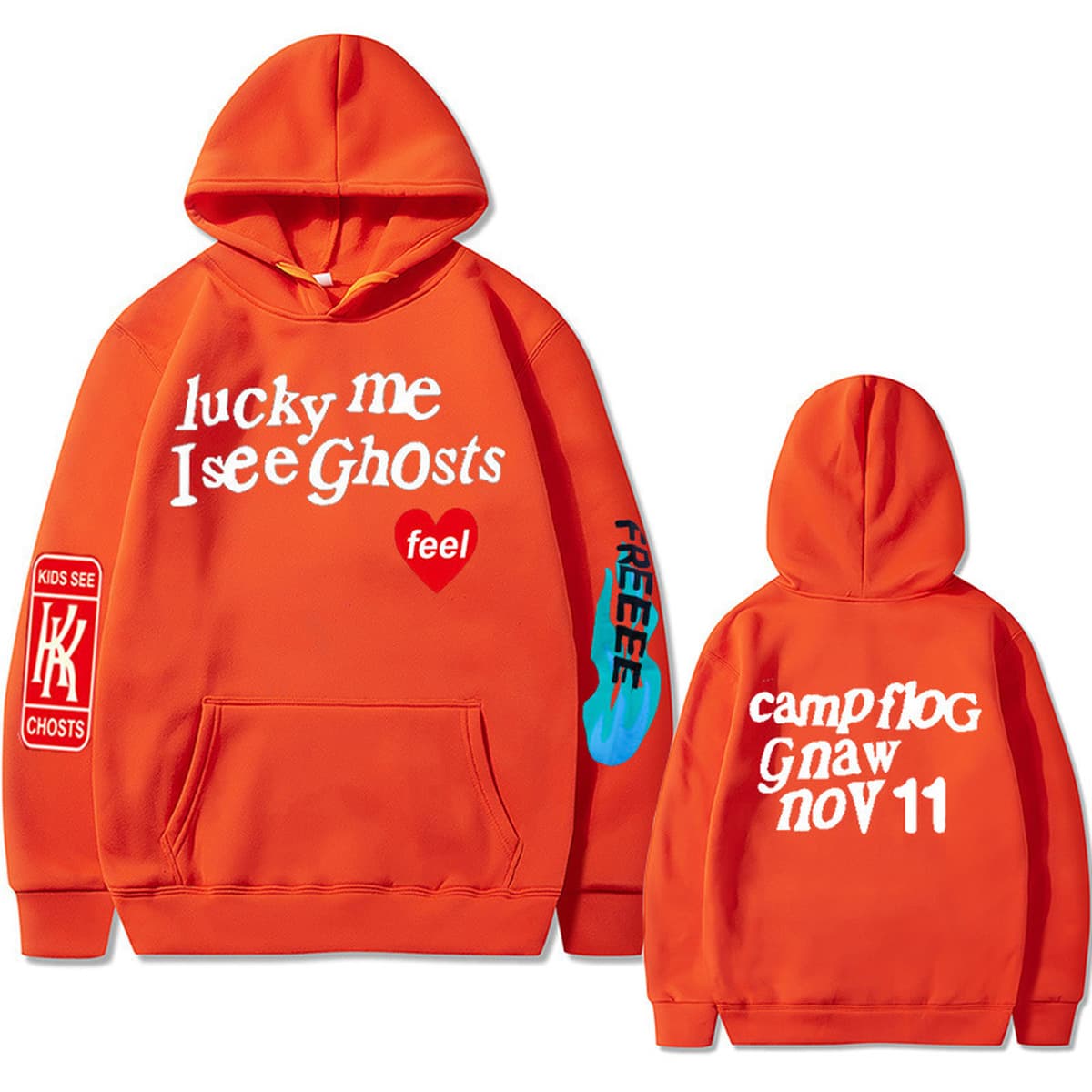 KANYE WEST Альбом KIDS SEE GHOSTS FREEEE HOODIE Горячие толстовки