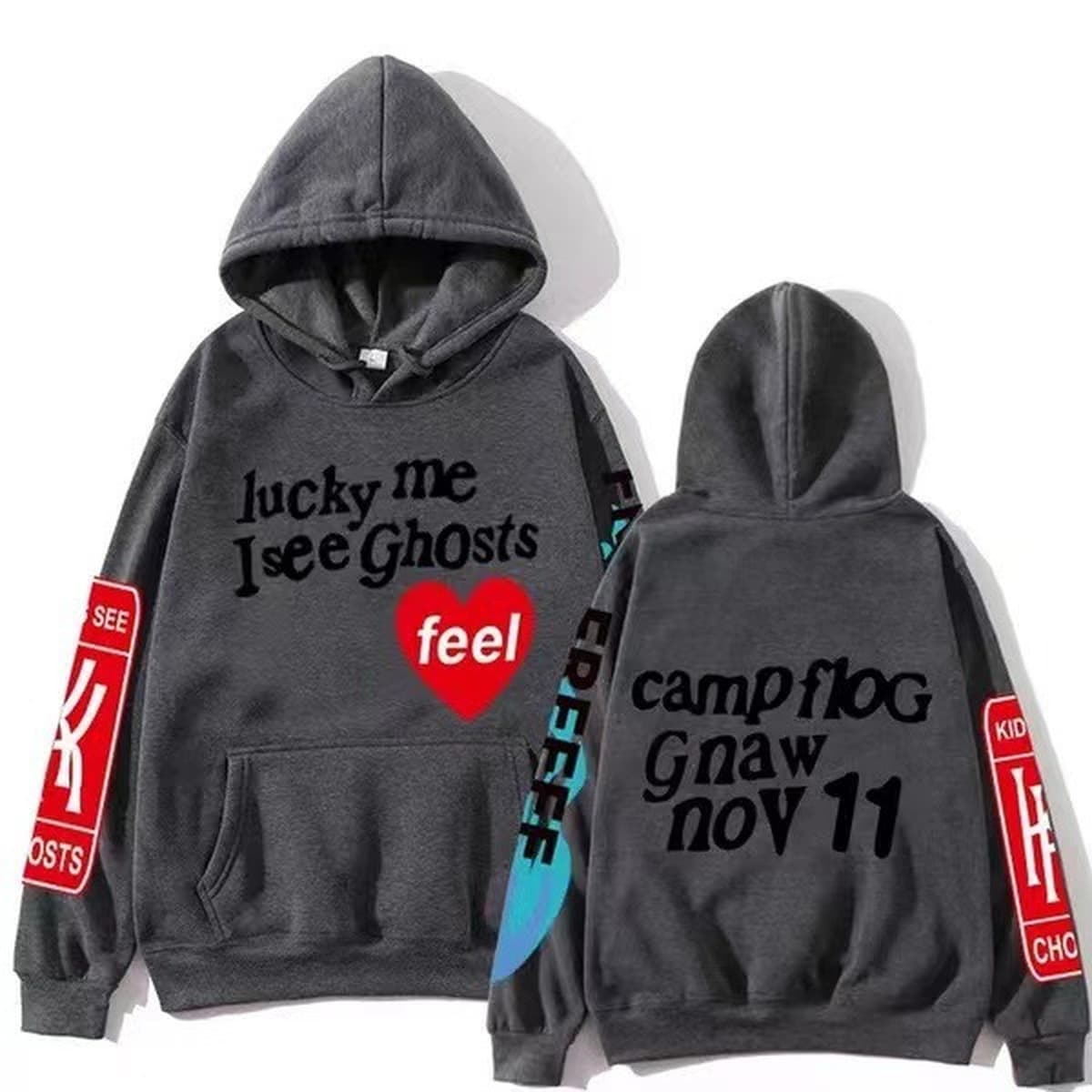 KANYE WEST Альбом KIDS SEE GHOSTS FREEEE HOODIE Горячие толстовки