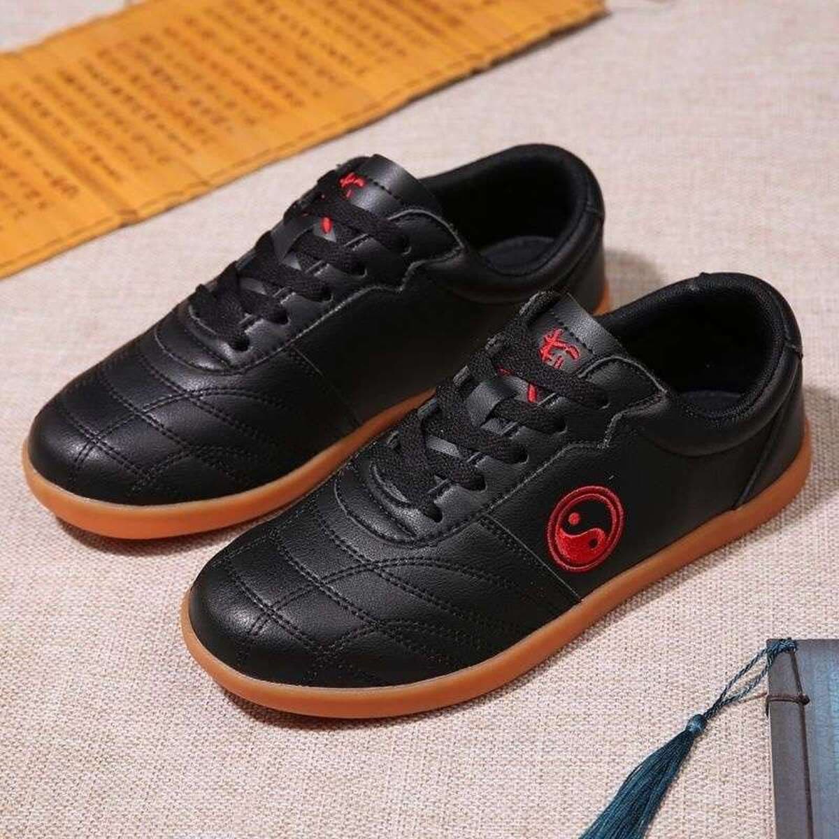 Chenjiagou Tai Chi Shoes Весенне-осенний новый стиль на подошве из воловьей кожи Женская и мужская мягкая спортивная обувь...