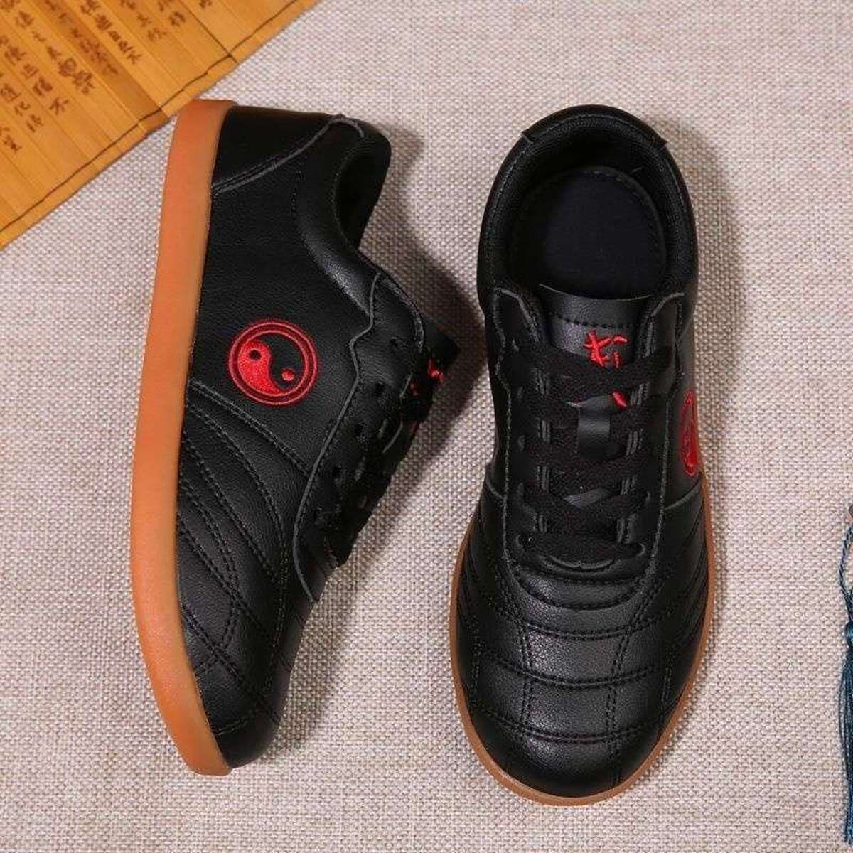 Chenjiagou Tai Chi Shoes Весенне-осенний новый стиль на подошве из воловьей кожи Женская и мужская мягкая спортивная обувь...