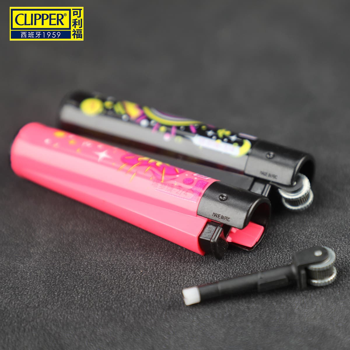 Механизм зажигания для зажигалки Clipper, одноразовый, перезаправляемый, маленький, персонализированный