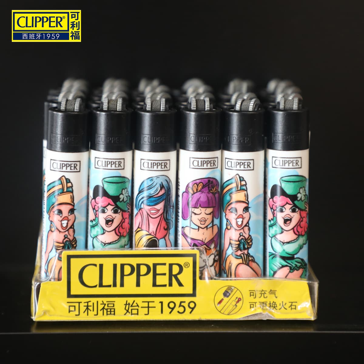 Механизм зажигания для зажигалки Clipper, одноразовый, перезаправляемый, маленький, персонализированный