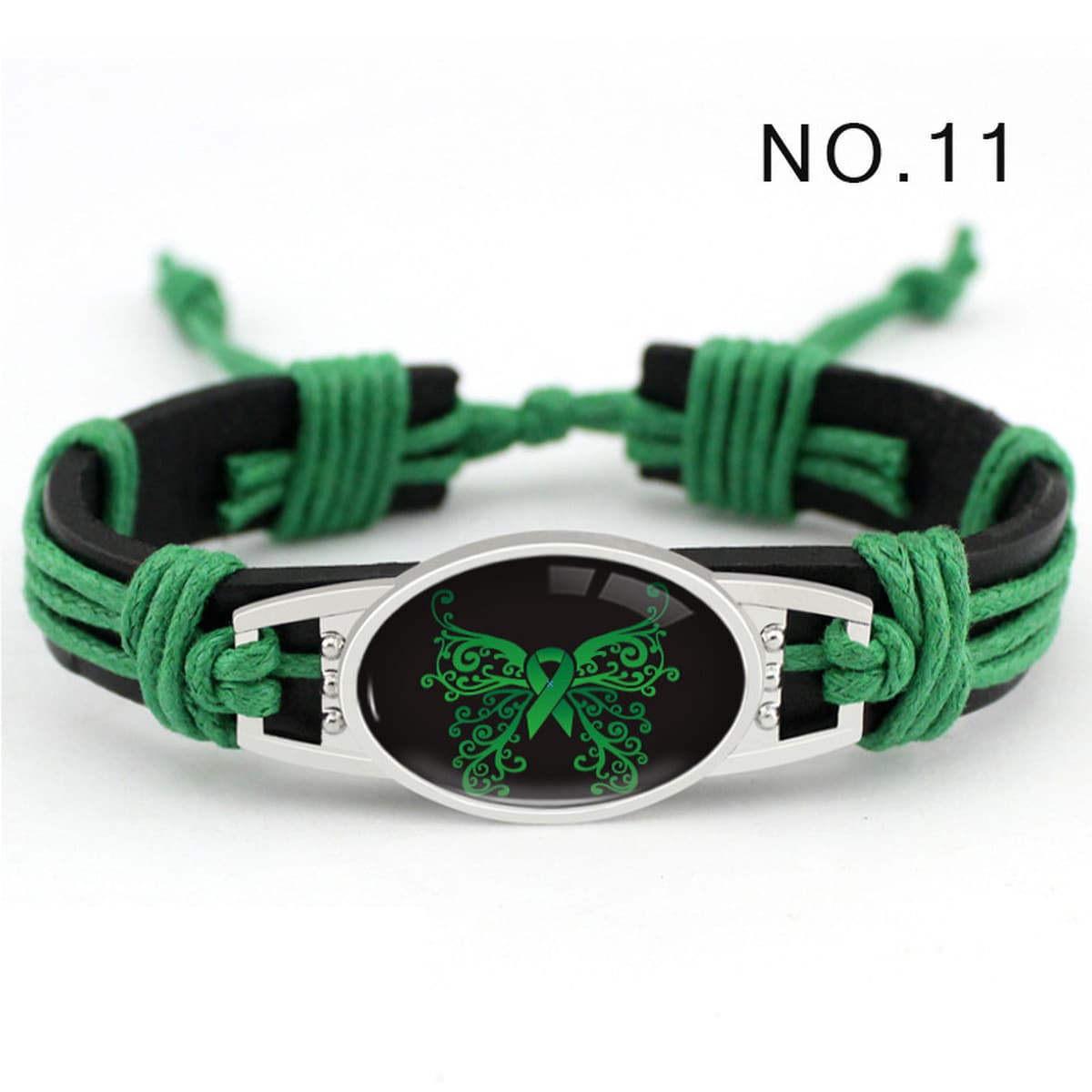 Breast Cancer bracelet Лента кожаный браслет для борьбы с вирусом ВИЧ тканый кожаный браслет