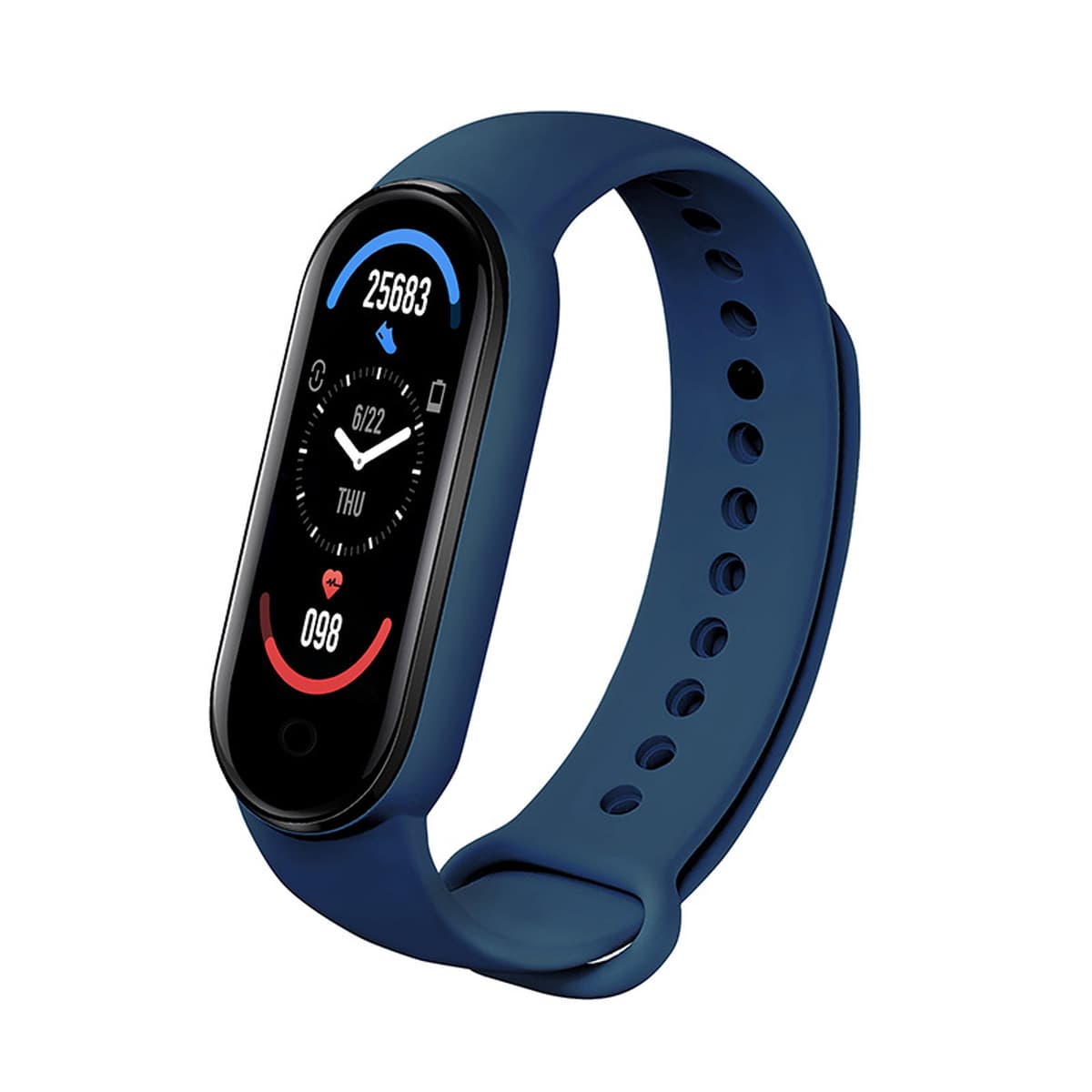 Спортивный смарт-браслет M6 с Bluetooth: измерение пульса, уровня кислорода в крови, артериального давления, подсчет шагов,...