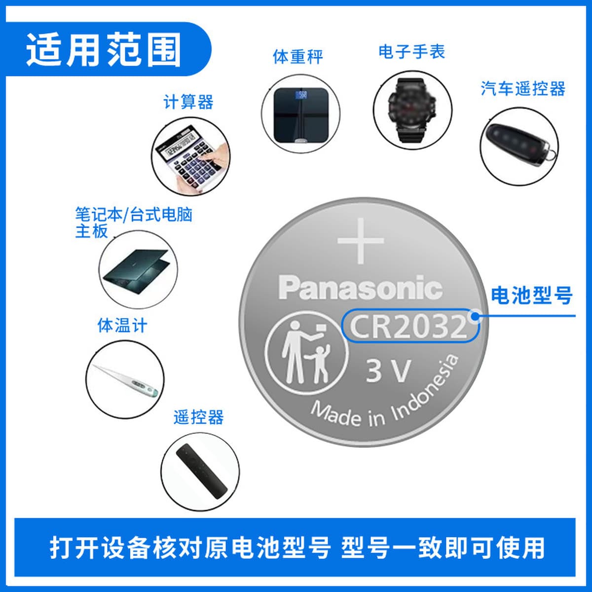 Оригинальные оригинальные товары Panasonic CR2032 кнопочный аккумулятор CR2025CR2016 Автомобильный ключ пульт дистанционного...
