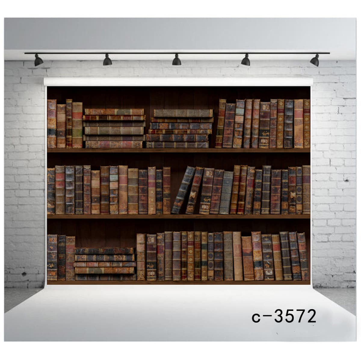 Фон для дня рождения Amazon, тканевый баннер для вечеринки, 3D кабинет, книжная полка, фон для библиотеки, занавеска,...