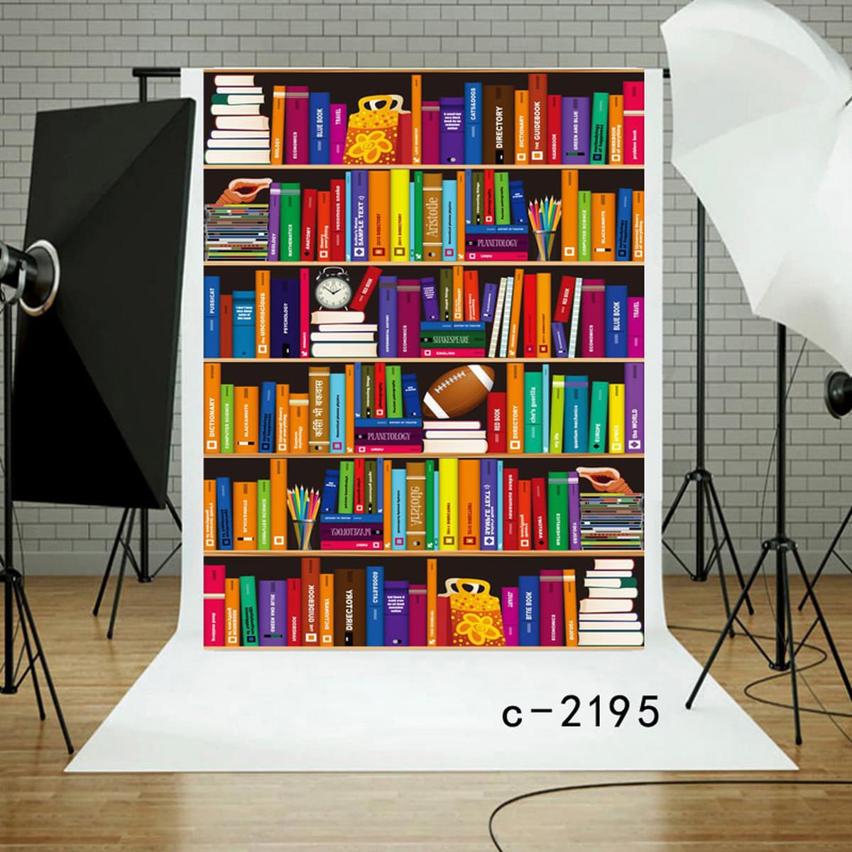Фон для дня рождения Amazon, тканевый баннер для вечеринки, 3D кабинет, книжная полка, фон для библиотеки, занавеска,...