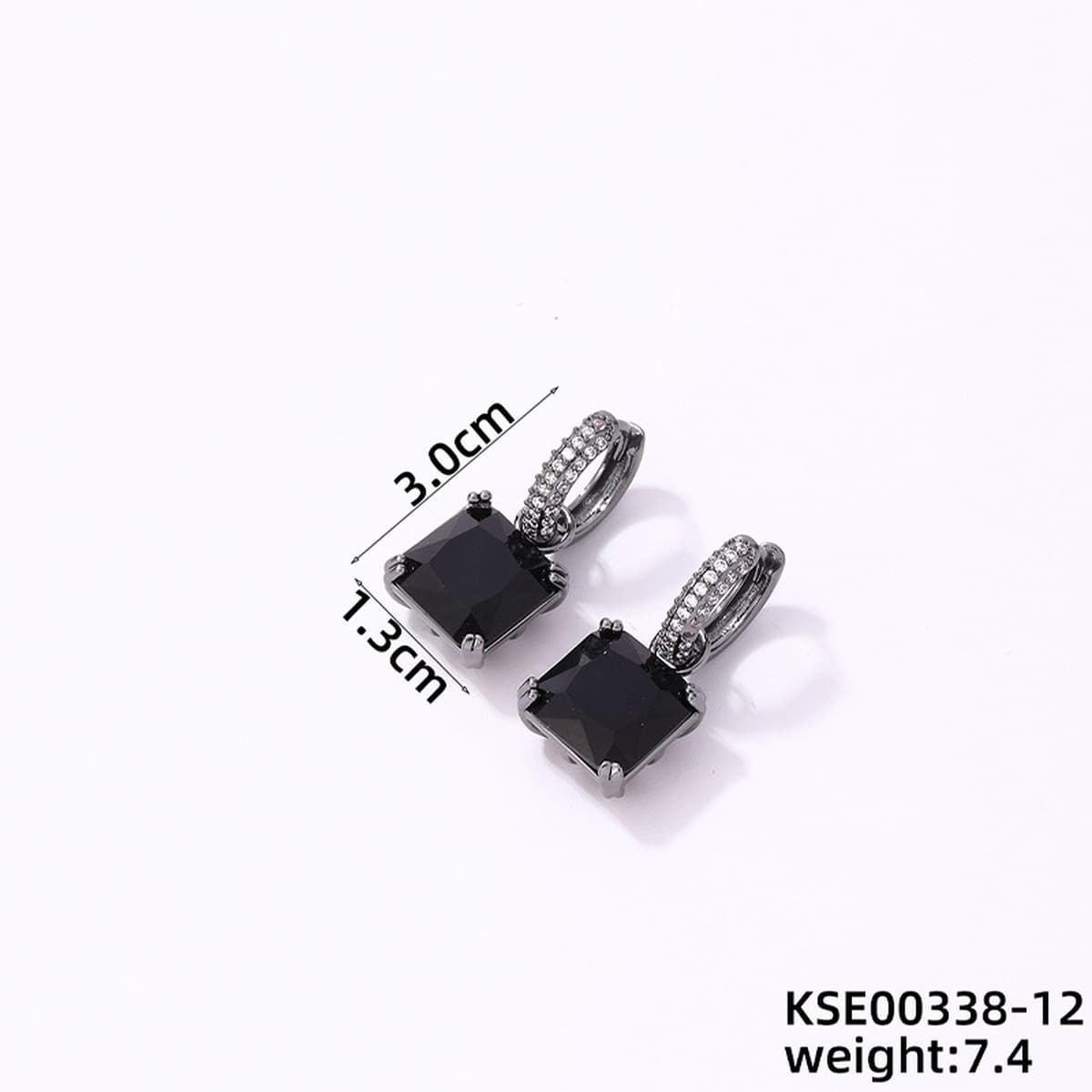 Красочные квадратные серьги, поэзия для карт, Новая высококачественная легкая Роскошная элегантная Пряжка для ушей из...