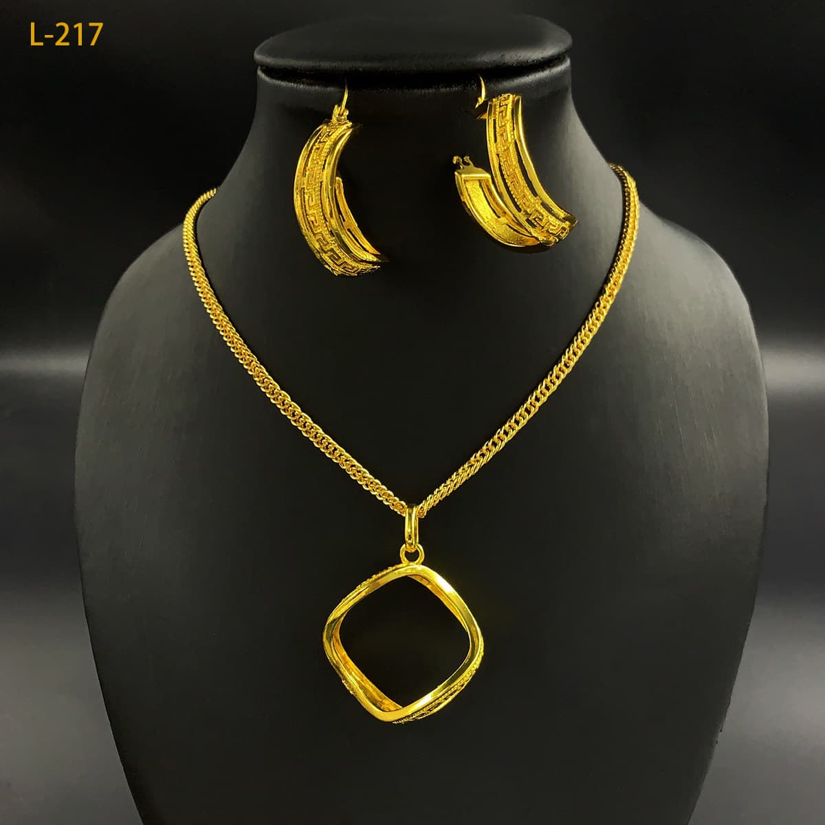 24K позолоченные две части медные ювелирные изделия костюм Индия Дубай ювелирные изделия песок Золото Витая Геометрия...