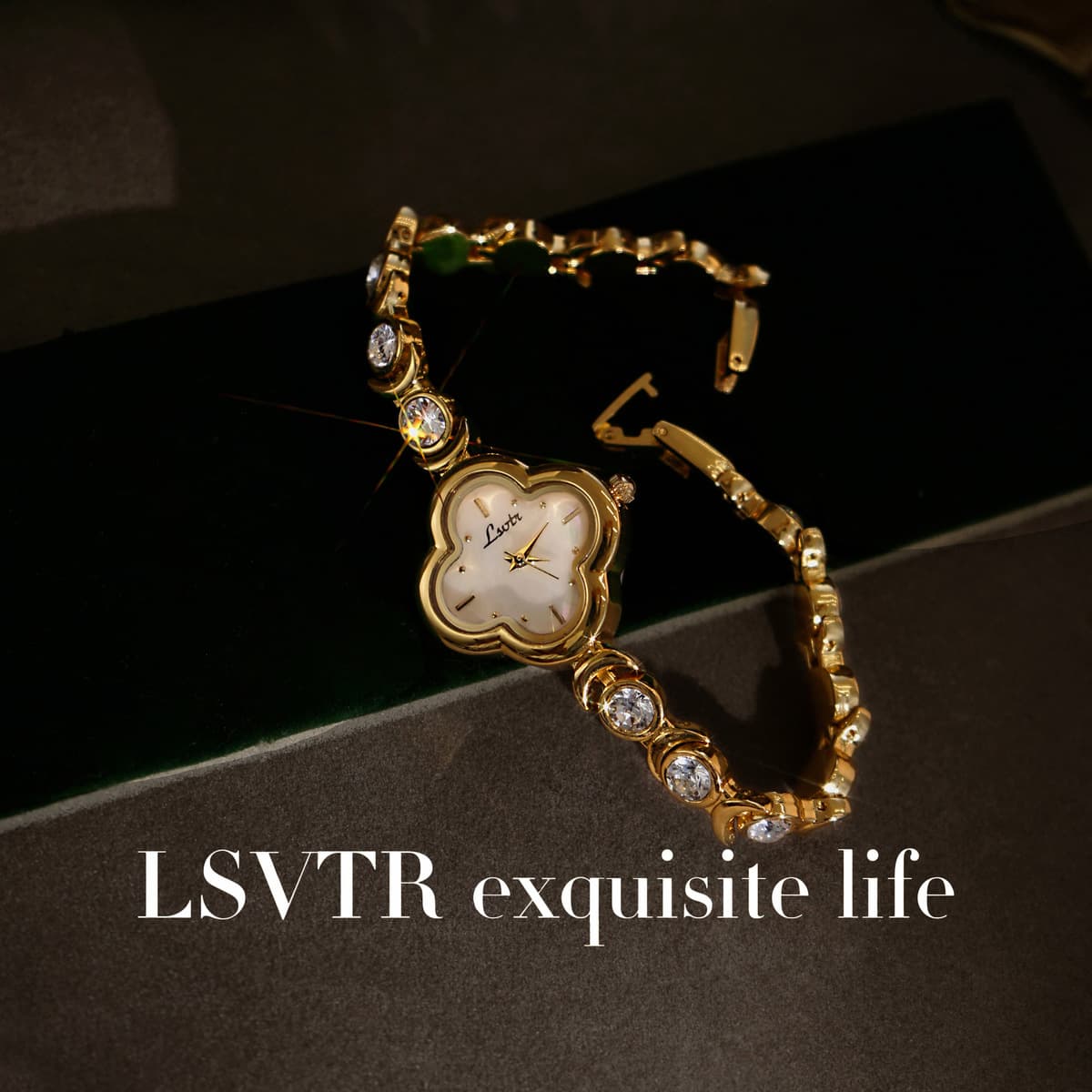 LSVTR подлинный новый дрожащий звук в прямом эфире горячая продажа клевер французский средний стиль полный бриллиантовый...
