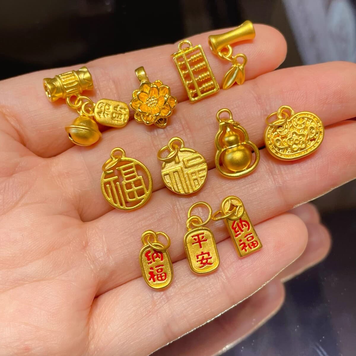 Shuibeijin оптовая продажа, подвеска из чистого золота 999, 3D твердые золотые украшения, чистое золото 24 К, ожерелье на...