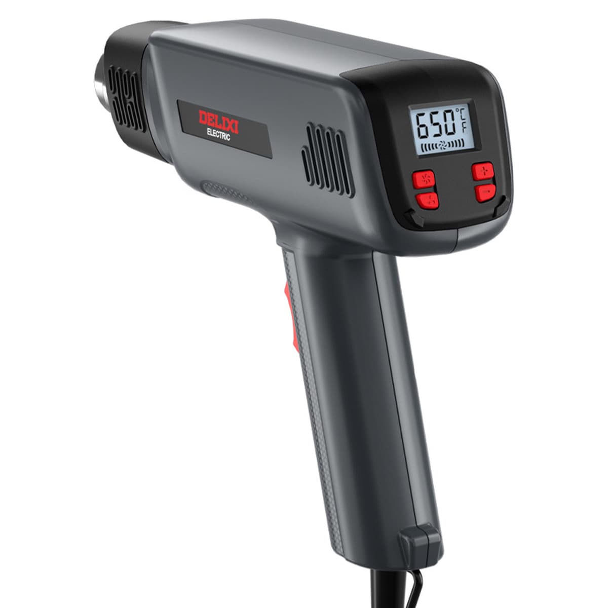 Delixi Electric Hot Gun Малый цифровой мощный горячий вентилятор пистолет для электронного ремонта