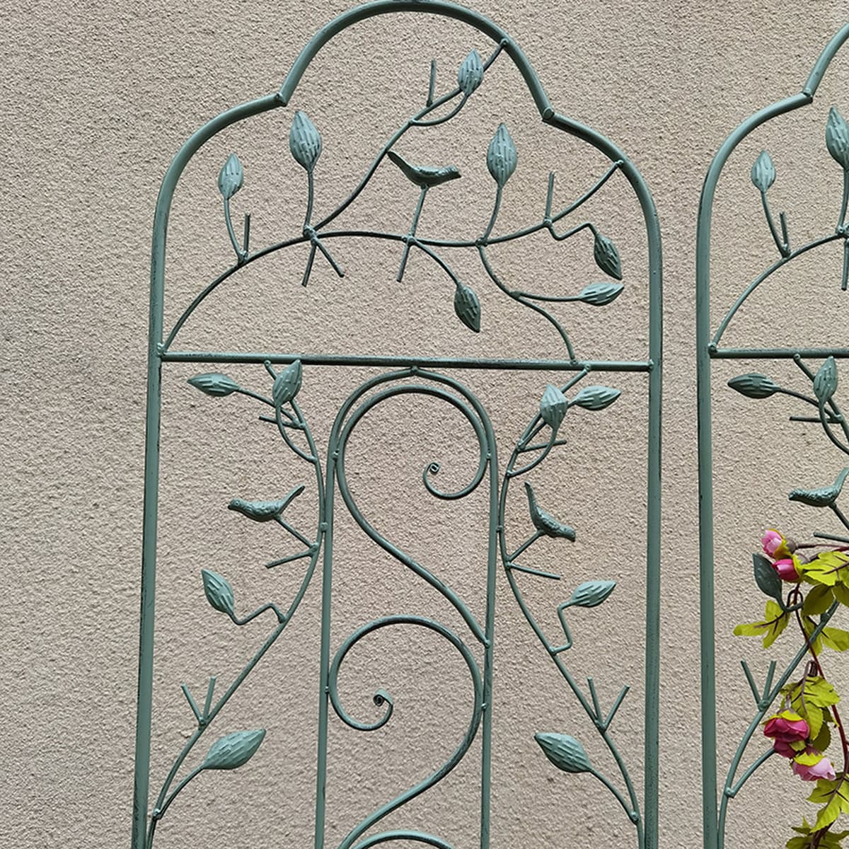 Кованая вставка для птиц, подставка для цветов, рамка для вьющихся растений, ретро-старый европейский стиль, уличная вилла,...