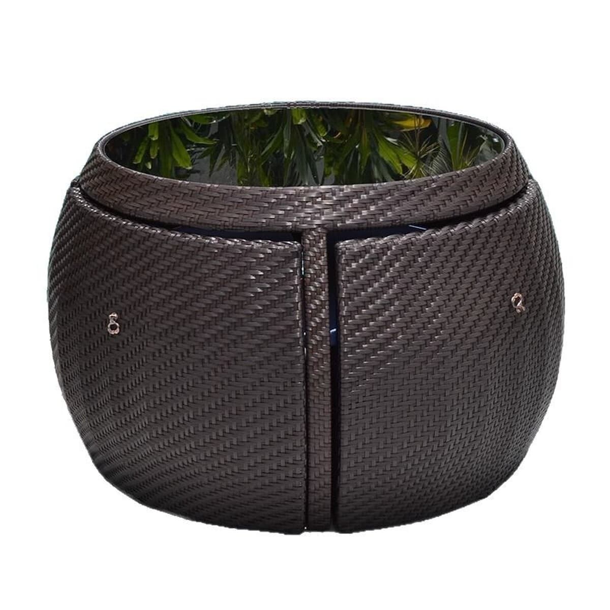 Уличный стол и стул, комбинация для двора, ротанг, отдых на открытом воздухе, защита от солнца, водонепроницаемая вилла,...