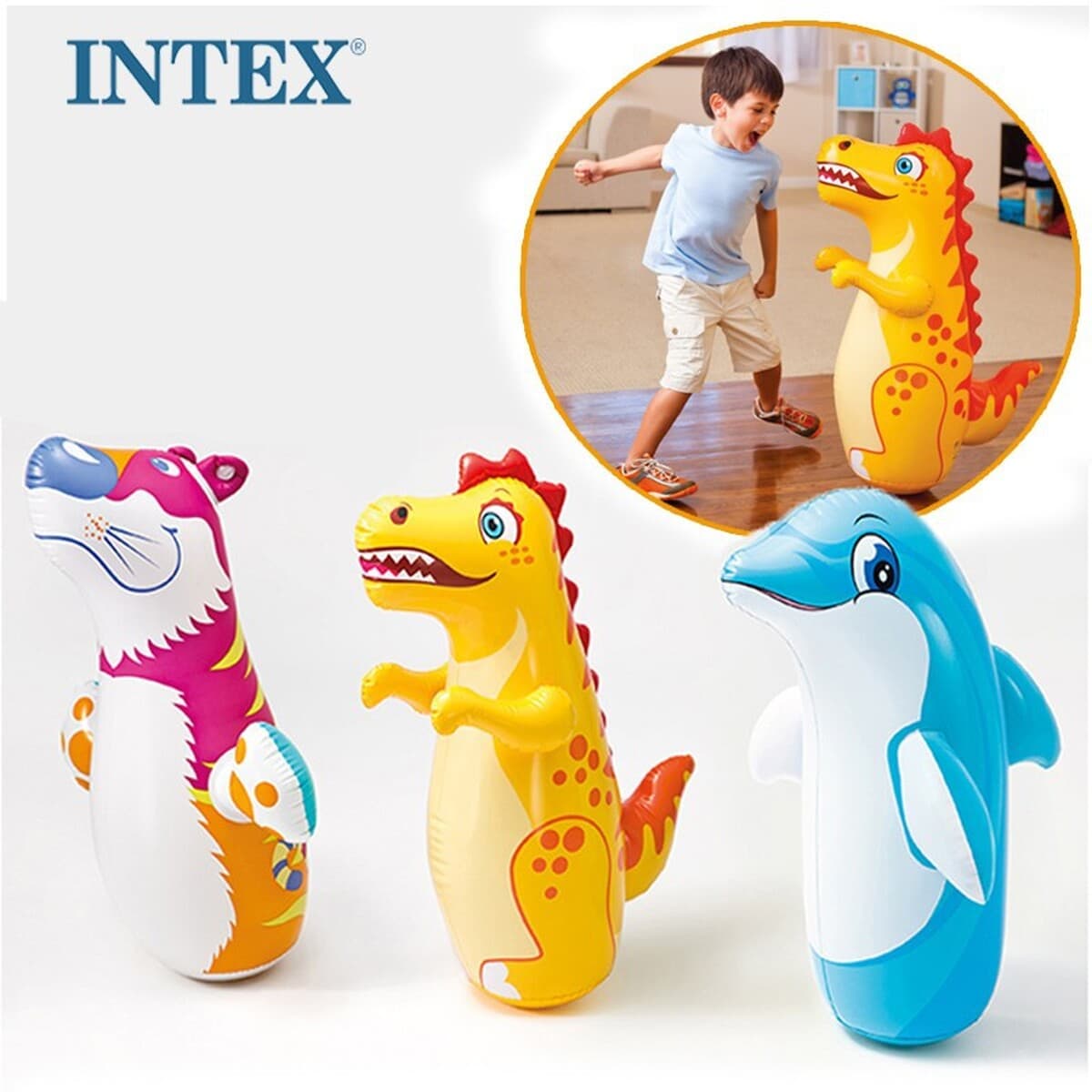 INTEX утолщенный бассейн рыболовный бассейн надувной бассейн с шариками Детский бассейн дом с горкой бассейн