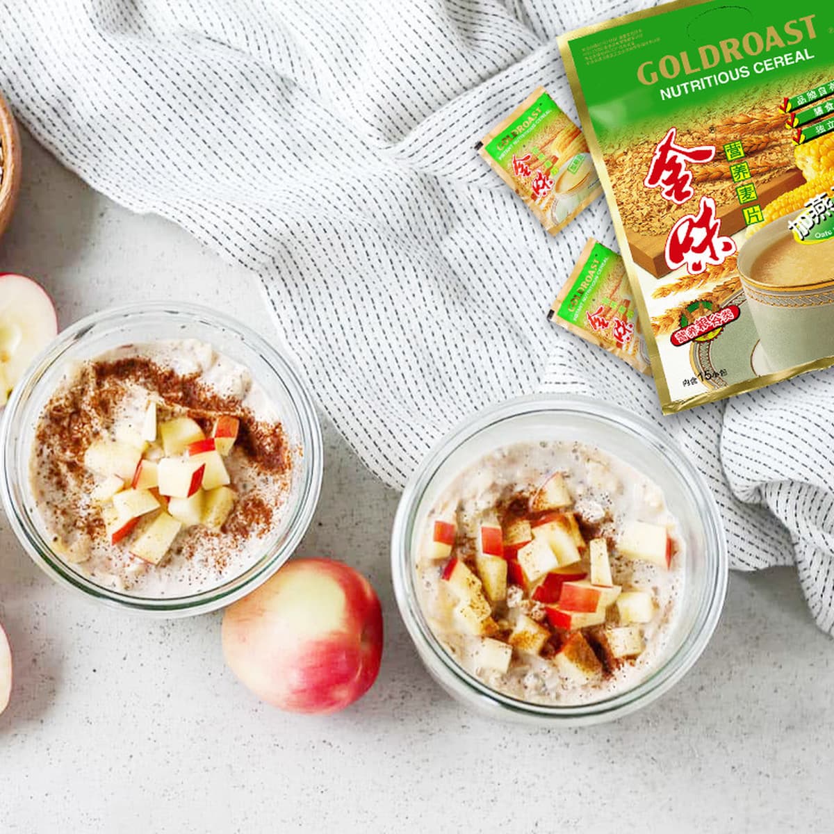 Golden Oatcal Nutrition Овсянка быстрого приготовления 15 маленьких пакетиков Golden Oatcray Растворимый напиток Заменитель...